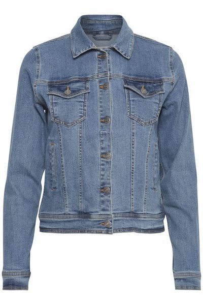 BYOUNG BYPULLY DENIM JACKET BLAUW