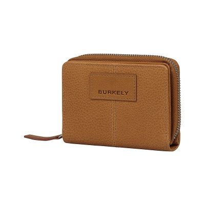 BURKELY DOUBLE FLAP WALLET COZY COGNAC