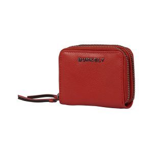 BURKELY DOUBLE ZIP AROUND WALLET ROCKY RED