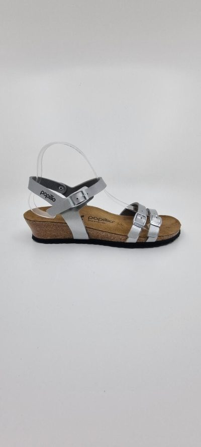 LANA BIRKENSTOCK SANDAAL ZILVER