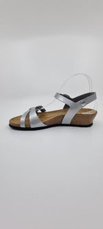 LANA BIRKENSTOCK SANDAAL ZILVER