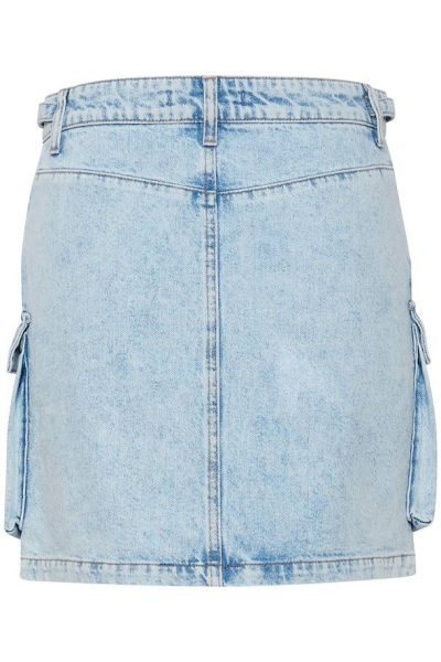 GESTUZ MARLIGZ HW DENIM SKIRT BLAUW