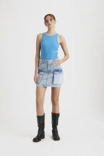 GESTUZ MARLIGZ HW DENIM SKIRT BLAUW