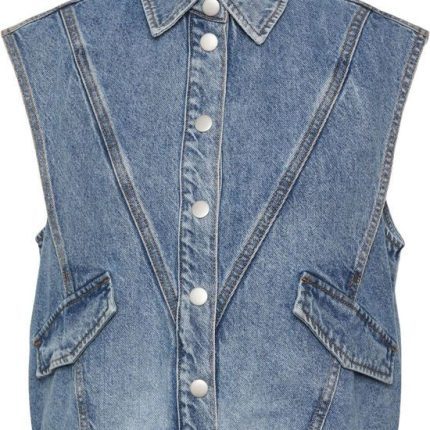 Y.A.S YASDAISY DENIM WAISTCOAT