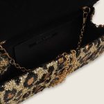 BULAGGI HANDTAS LEOPARD ENVELOPE GOUD