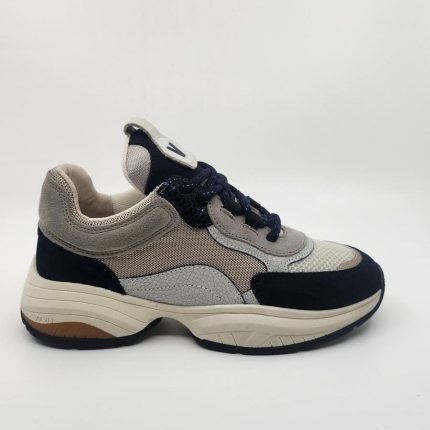 VIA VAI PEPPER FINN SNEAKER BLAUW BEIGE