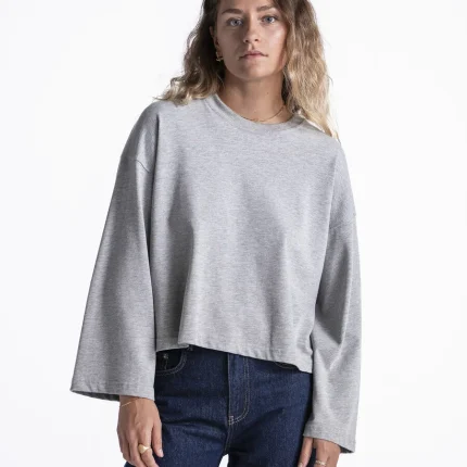 LES SOEURS ALINE LONGSLEEVE T-SHIRT GRIJS