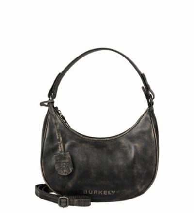 BURKELY DISTRESS DEON SHOULDER BAG ZWART