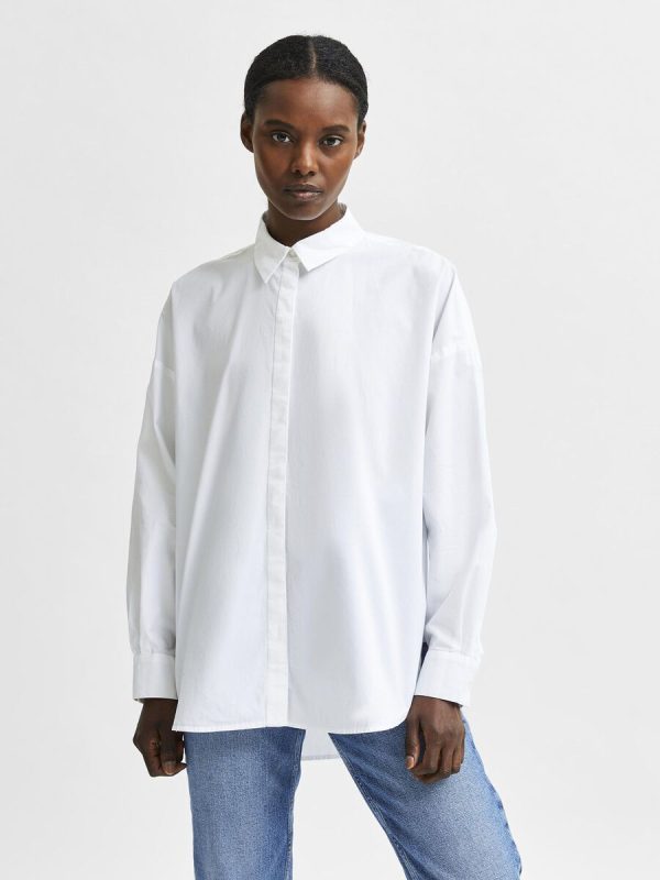 SELECTED SLFDINA-SANNI LSSHIRT WHITE