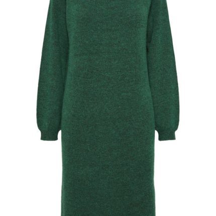 Y.A.S YASBALIS LS FUNNEL KNIT DRESS GROEN