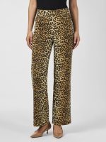 Y.A.S YASLEONORA DENIM BROEK LEOPARD