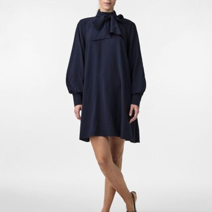 Y.A.S YASNIRA LS DRESS NAVY