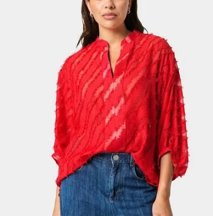 SOAKED SLCOLETE AMILY BLOUSE ROOD