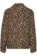 PULZ PZALICE SHORT JACKET LEOPARD