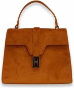 BULAGGI HANDTAS VELVET HANDBAG ORANJE