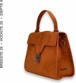 BULAGGI HANDTAS VELVET HANDBAG ORANJE