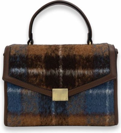 BULAGGI HANDTAS PLAIDY HANDBAG BLAUW