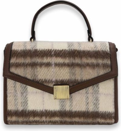 BULAGGI HANDTAS PLAIDY HANDBAG BRUIN