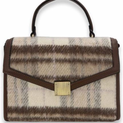 BULAGGI HANDTAS PLAIDY HANDBAG BRUIN