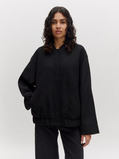 EDITED OVERSIZED GEENA BOMBER ZWART