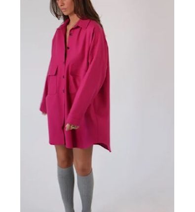 LIV THE LABEL MARIANNE WIDE SHIRT DRESS ROZE