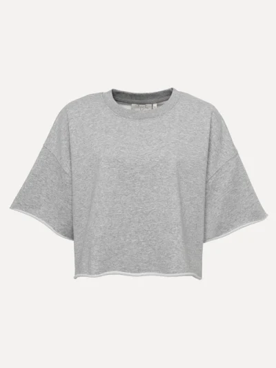 LES SOEURS CROPPED SWEATER LUCIA GREY