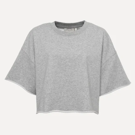 LES SOEURS CROPPED SWEATER LUCIA GREY